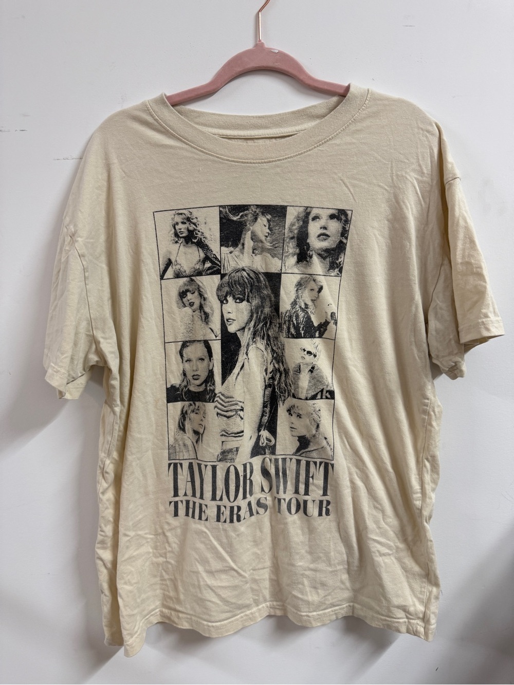 Taylor Swift Beige Graphic Photo Collage Tee